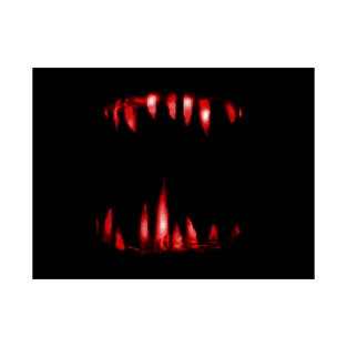 Red Monster Sharp teeth Halloween Mask T-Shirt