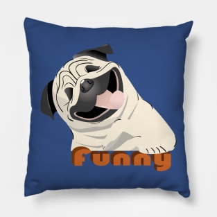 Funny Pug Pillow