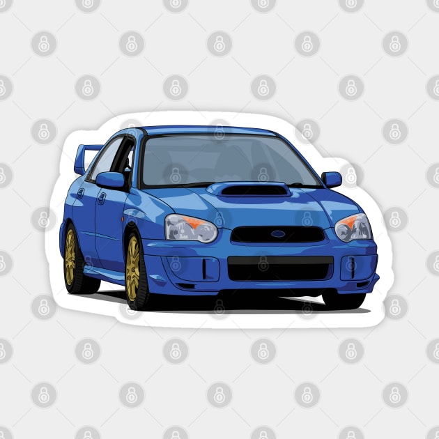 Subaru Impreza WRX STI blobeye gdb Magnet by ArtyMotive