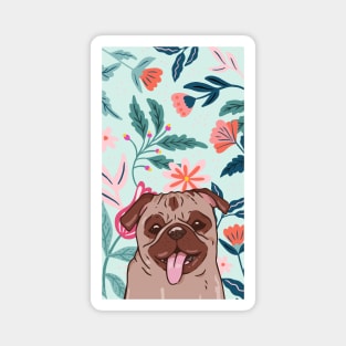 Cute Pug Smile Magnet