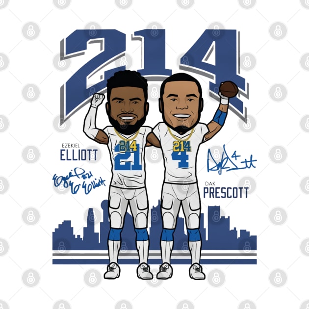 Ezekiel Elliott & Dak Prescott Dallas Chain by Buya_Hamkac