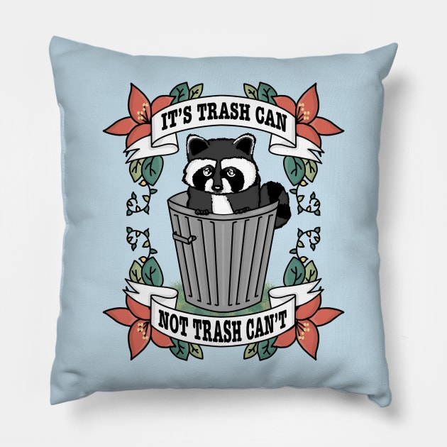 Positive Trash Panda Pillow by Shoryotombo