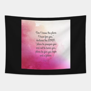 Jeremiah 29:11, Inspiring Bible Quote Tapestry