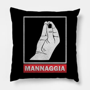 Mannaggia - Talking Italian Hands Pillow