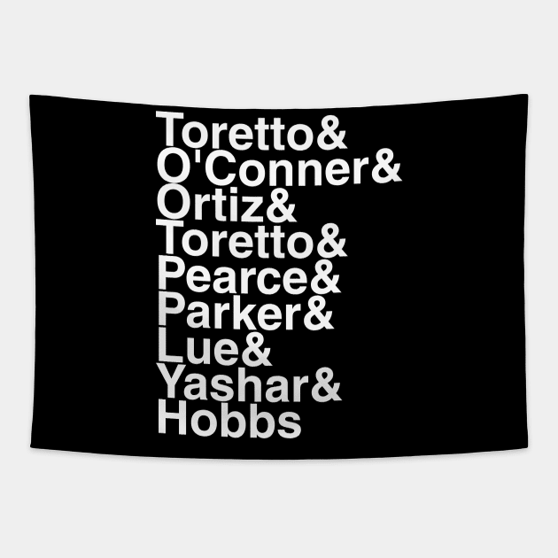 Fast and Furious Helvetica List Tapestry by DennisMcCarson