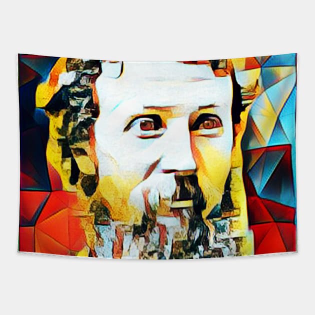 John Muir Abstract Portrait | John Muir Abstract Artwork 15 Tapestry by JustLit