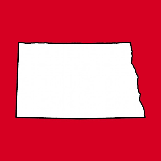 North Dakota - Blank Outline by loudestkitten