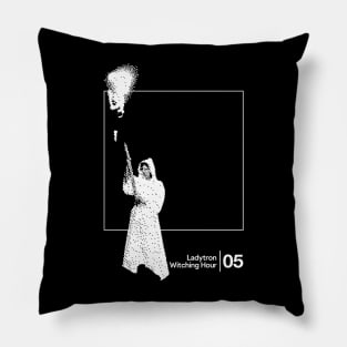 Ladytron / Minimalist Graphic Artwork Design Pillow