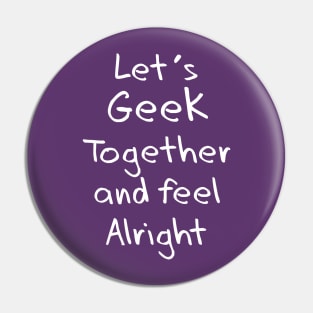 Funny Geek Pin