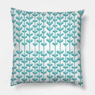 LEAVES PATTERN BLUE Pillow