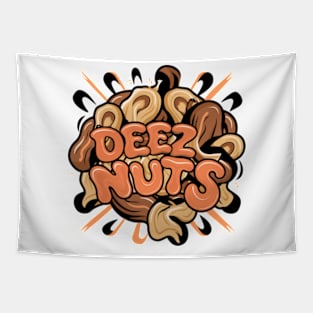 Deez Nuts Lettering Tapestry