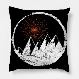 Mountains Sunshine Climbing Gift Pillow