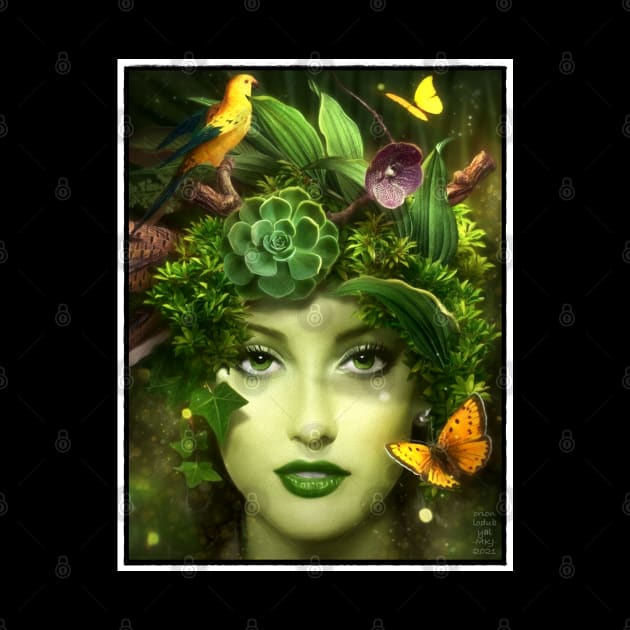 Green Goddess Dryad Fantasy by OrionLodubyal