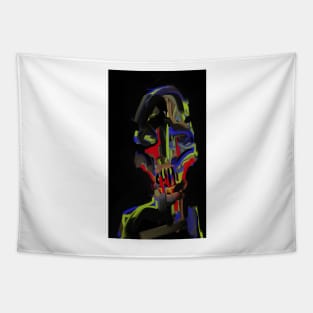 Coloured Me Bad - Hand Drawn Digital Print Tapestry