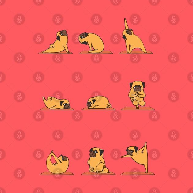 Pug Yoga by huebucket