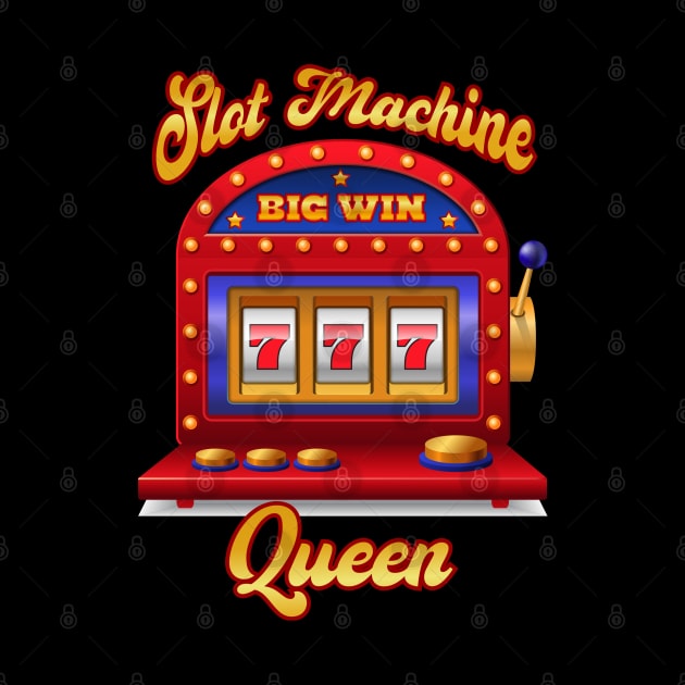 Slot Machine Queen Red by Olievera