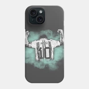 messi watercolor mint green Phone Case