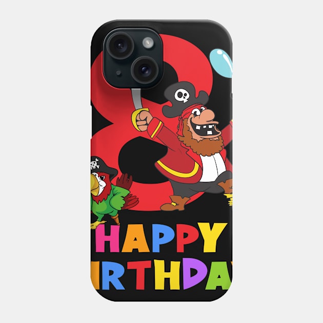 8th Birthday Party 8 Year Old Eight Years Phone Case by KidsBirthdayPartyShirts