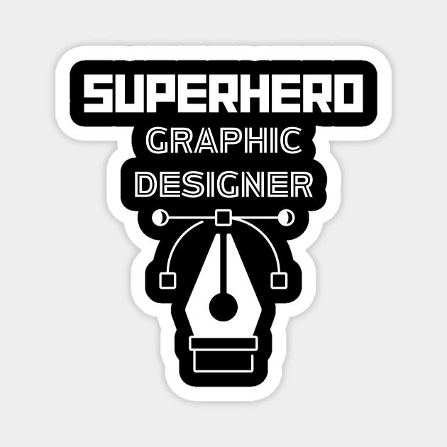 Superhero Graphic Designer Magnet by MyUniqueTee