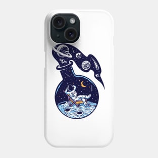 Universe Glass Bottle Illustration Phone Case