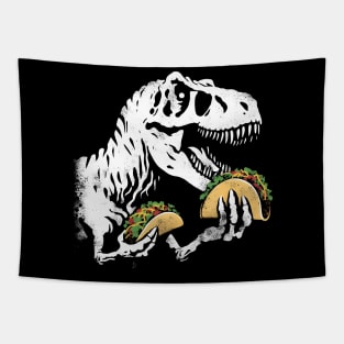 T-Rex Eating Tacos Tapestry