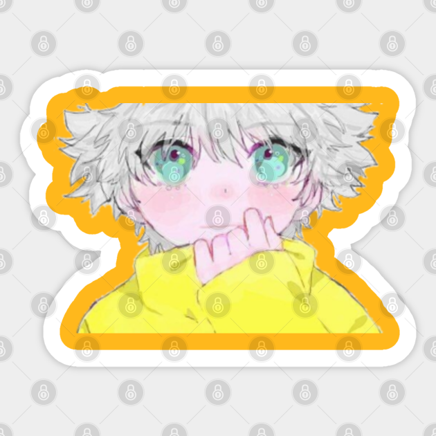 Hunter X Hunter Killua Zoldyck Kawaii Killua Zoldyck Sticker Teepublic