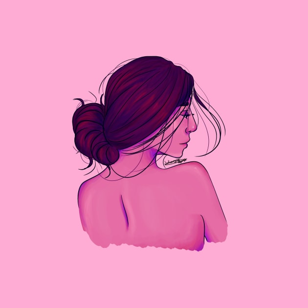 Pink girl by juulsart