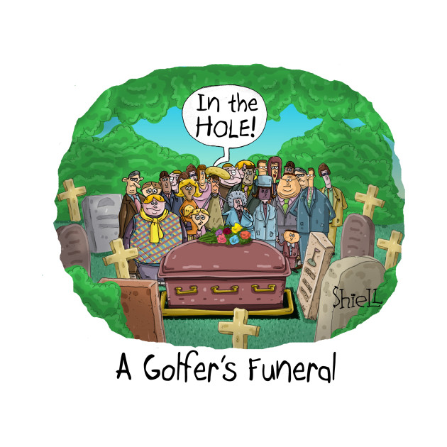 Golfer's Funeral Golf TShirt TeePublic