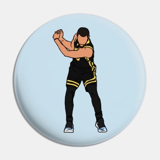 Steph Curry Golfing Celebration Pin