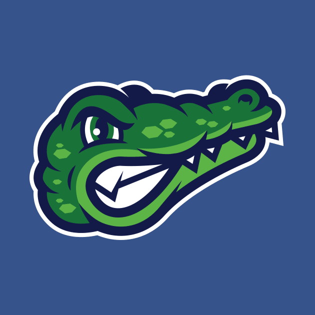 Angry Gator Sports Mascot T-Shirt: Bold Alligator Design for Baseball, Football & Hockey Fans! by CC0hort