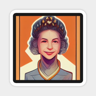 Queen Elizabeth II | Comics Style Magnet