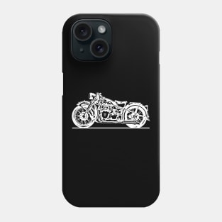 R12 Bike White Sketch Art Phone Case