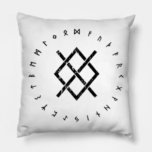 gungnir odin's spear rune Pillow