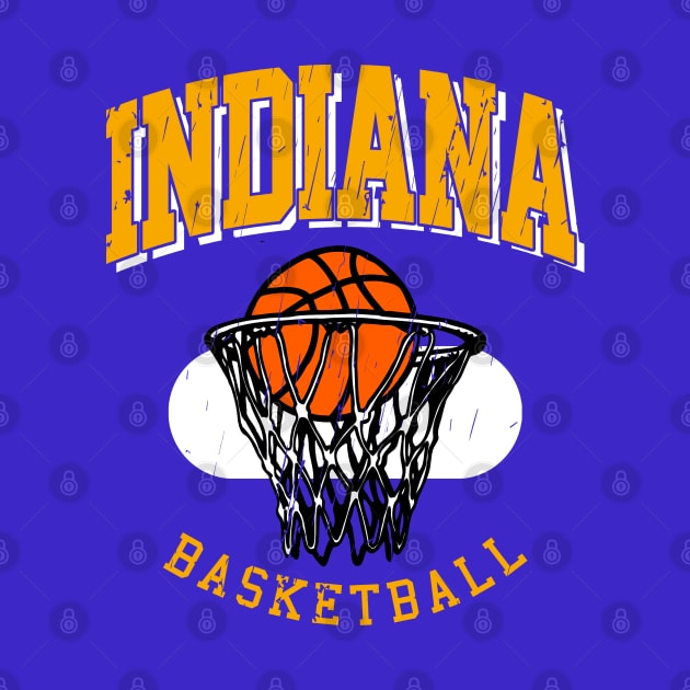 Vintage Indiana Basketball by funandgames