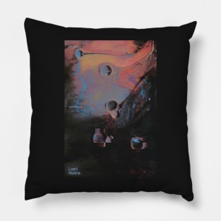 LOST MOONS - Abstract Glitch Art Pillow