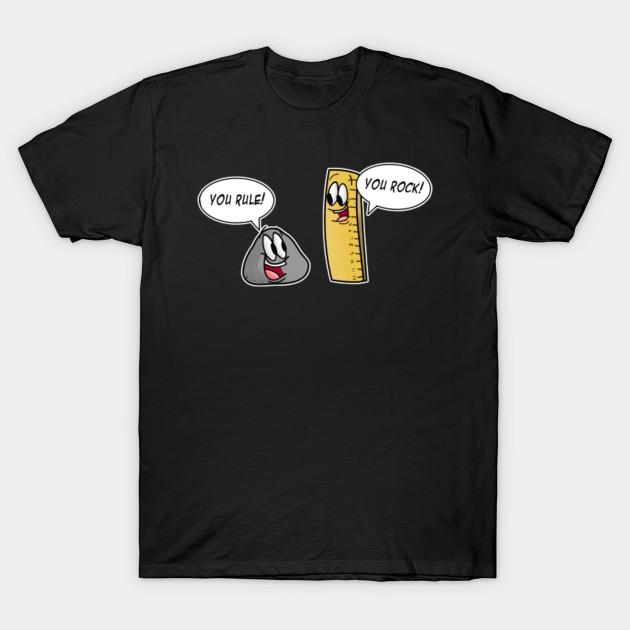 Women/'s You Rock You Rule Rock And Ruler Funny Tank Top