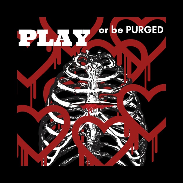 Play or be purged  Squid game t shirts by Muymedia