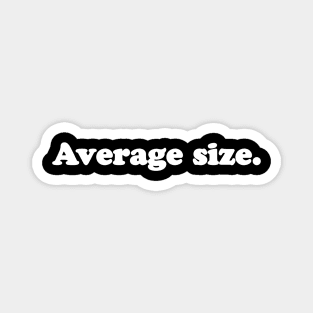 Average size. Magnet