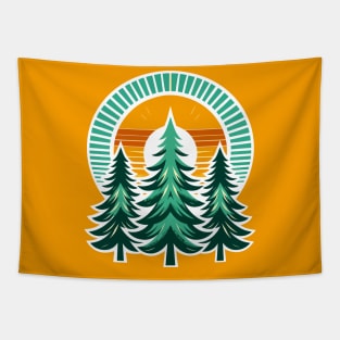 Pine tree forest Tapestry