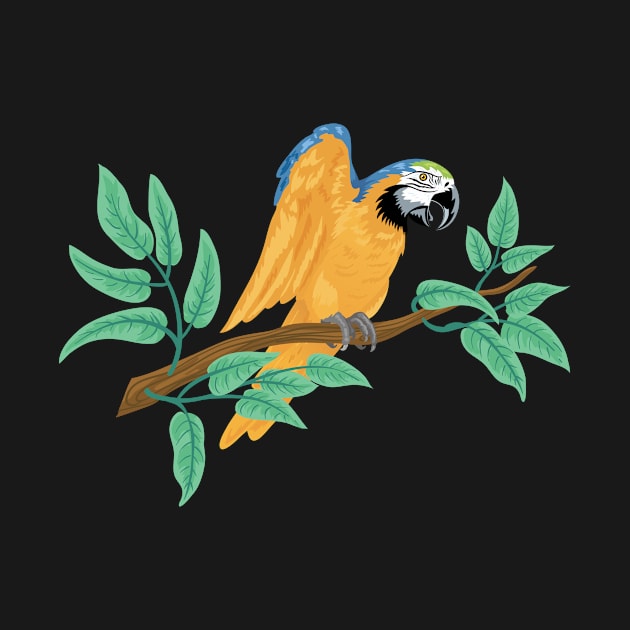 Parrot on a Branch by SWON Design