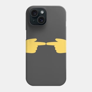 Shy Touching Fingers for any Shy Kid, Girl or Guy Phone Case