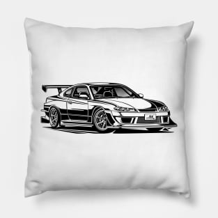 EUROBEAT INTENSIFIES - SILVIA S15 full-body version Pillow