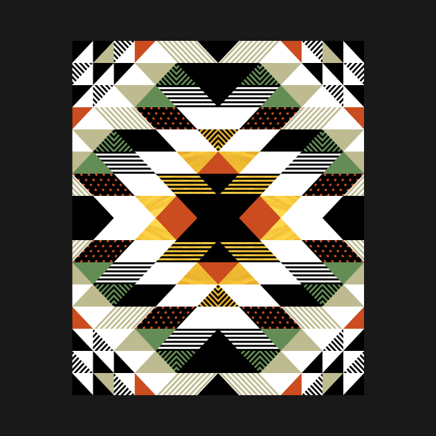 Native Tribal Geometric Pattern by marieltoigo