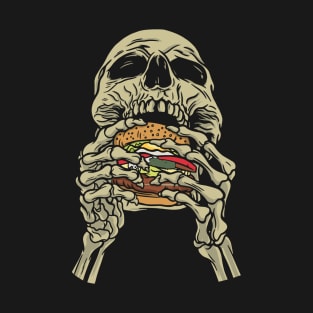 Creepy Skeleton Fast Food T-Shirt