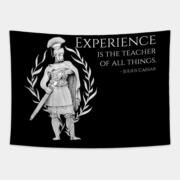 Experience Is The Teacher Of All Things - Julius Caesar Tapestry by Styr Designs