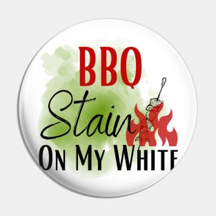 Barbecue stain on my white, bbq stain, grilling Pin