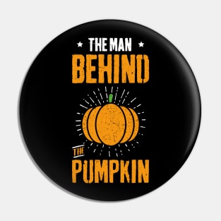 Funny Halloween Pregnancy The Man Behind The Pumpkin Pin