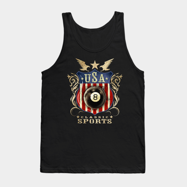 Usa Classic Vintage Eight Ball Pool Logo 8 Ball Pool Tank Top Teepublic Usa Classic Vintage Eight Ball Pool Logo 8 Ball Pool Tank Top Teepublic
