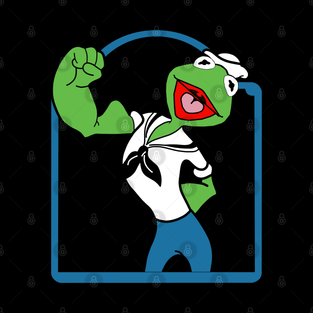 Kermit the sailor man by Ilustradamus