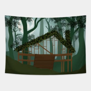 CABIN IN THE WOODS Tapestry